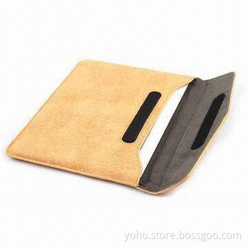 Leather Sleeve for iPad 2, Various Colors are Available, OEM Services are Provided